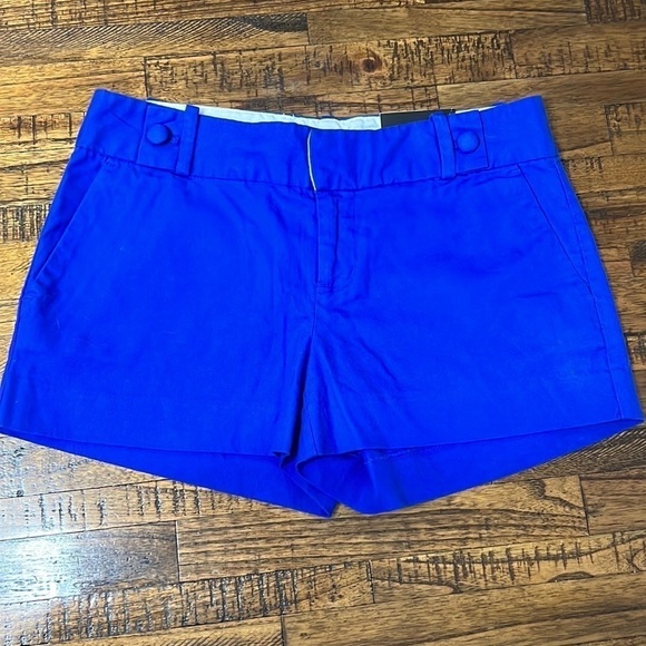 Banana Republic shorts NWT blue with button details front and back pockets 2 - Picture 2 of 11